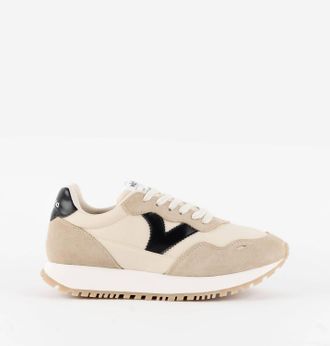 Victoria Womens Viento Nylon & Serra Shoes In Beige