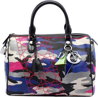 Dior Pre-owned Dior Anselm Reyle Canvas Camouflage Boston Bag Ladies 01-BO-1121