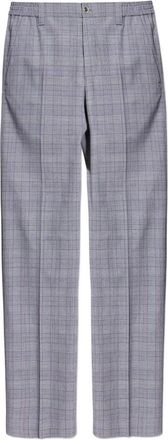 Versace Tailored Checkered Straight-Leg Pants