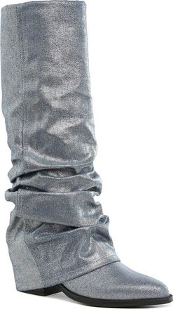 London Rag Capella Ruched Boot in Blue at Nordstrom Rack, Size 5