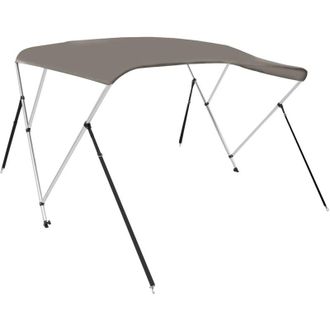 vidaXL Toldo Bimini De 3 Arcos Gris 183x180x137 Cm Vidaxl