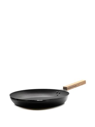 knIndustrie wooden-handle frying pan (32cm) - Nero