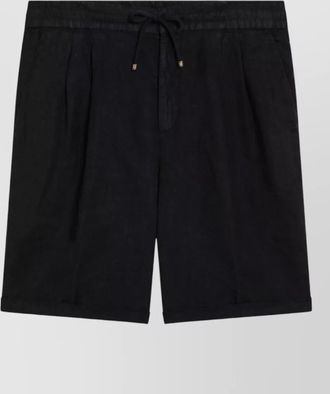 Brunello Cucinelli linen drawstring bermuda shorts