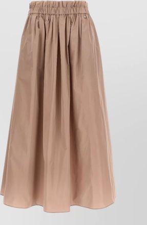 Herno tech taffeta midi a-line skirt