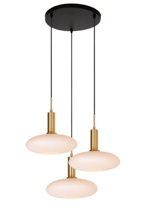 Lucide SINGALA Dimmable Adjustable Stylish Indoor Pendant Light 3xE27 in Gold