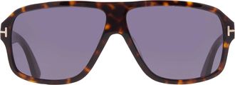 Tom Ford William-02 Blue Pilot Mens Sunglasses FT1335 52V 63