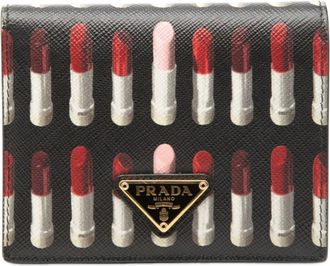 Prada Black Leather Wallet (Bi-Fold) (Pre-Owned)
