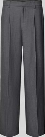 Gina Tricot Wide Fit Stoffhose mit Viskose-Anteil in Dunkelgrau, Gr&ouml;&szlig;e 34