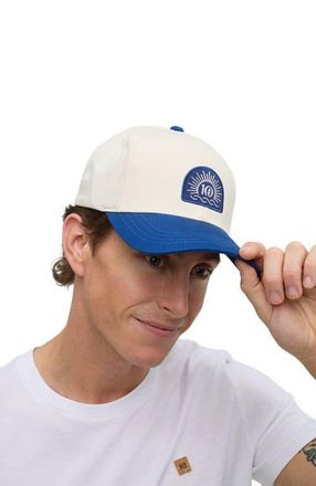 tentree Sunrise Logo Elevation Hat in Undyed/nightfall at Nordstrom