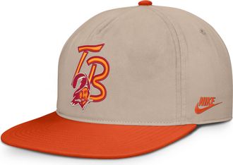 Nike Tampa Bay Buccaneers Rewind Pro Nike Mens NFL Adjustable Hat in Brown | NF570J8L9YV-SF5