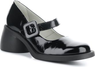FLY London Huvi Mary Jane Pump in Black Rock at Nordstrom Rack, Size 9-9.5Us / 40Eu