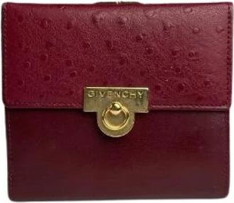 Givenchy Pre-owned Vintage Portemonnee - Dames - Vintage Accessoires - Paars - ONE Size - Leer - Vintage