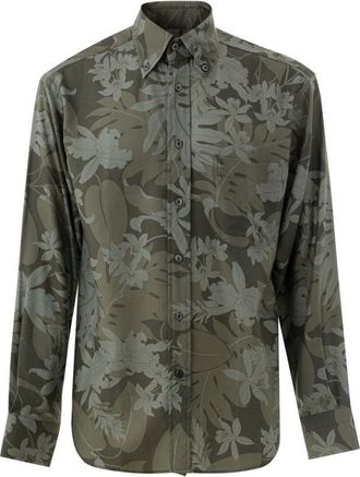Tom Ford Bloemenprint Zijden Shirt