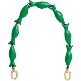 Clare Vivier Porcelain Shortie Strap in Emerald at Nordstrom