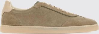 Brunello Cucinelli Sneakers basse in pelle di vitello scamosciata con logo