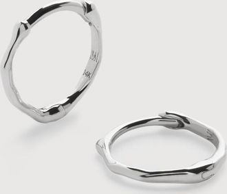 Monica Vinader Gold Siren Mini Huggie Earrings