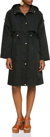 Avec Les Filles Hooded Utility Coat in Black at Nordstrom, Size Xx-Small