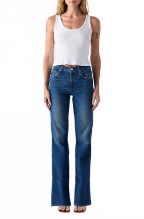 Amo Rose Mini Bootcut Jeans In Lush