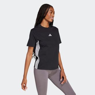 adidas T-Shirt ADIDAS SPORTSWEAR W 3S SJ T, Damen, Gr. XS, schwarz-weiss (schwarz, wei&szlig;), Obermaterial: 100% Baumwolle, normal, Rundhals, Shirts T-Shirt