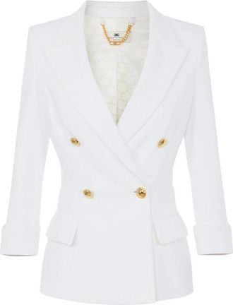 Elisabetta Franchi Mujer, Chaquetas, Blanco, Talla: XL