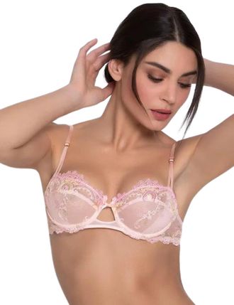 Lise Charmel Womens Mon Amour Demi Cup Bra - Pink Polyamide - Size 32C