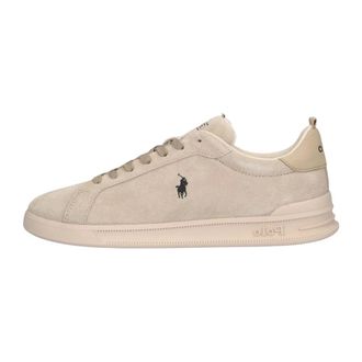 Polo Ralph Lauren Schoenen, Heren, Beige, 49 EU, Su&egrave;de, HRT CRT Rib Sneakers