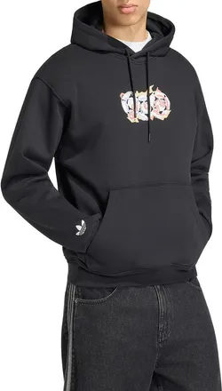 adidas Anime Soccer Cotton Blend Graphic Hoodie in Black// at Nordstrom, Size Xx-Large R