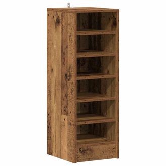 vidaXL Zapatero De Aglomerado Madera Vieja 32x35x92 Cm Vidaxl