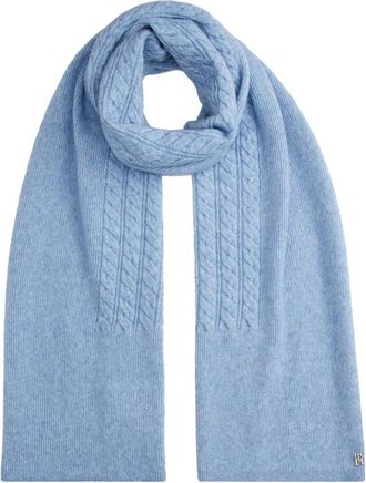 Tommy Hilfiger Sciarpa con logo - Blu
