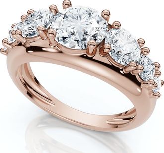 Pompeii3 2Ct TW Diamond Anniversary Stackable Wedding Ring 14k Gold Lab Grown