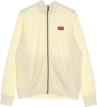 Fila Hoge Hals Rits Sweatshirt Lichtgewicht Jas - Heren - Vesten met rits - Beige - M - Polyester - Hoodies & sweatvesten