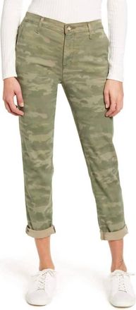 AG - Adriano Goldschmied Womens The Caden Pants In Camo Cactus Green