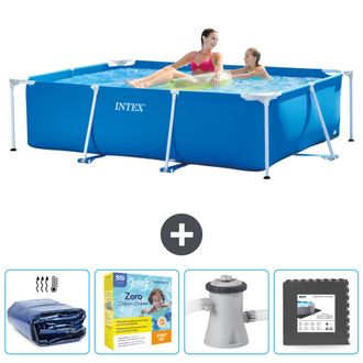 Intex Piscina Con Estructura Rectangular - 220x150x60 Cm - 7-piezas Scb10