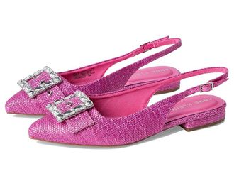 Anne Klein Kenni Womens Flat Shoes Pink Raffia : 7.5 M, Rubber/Vinyl