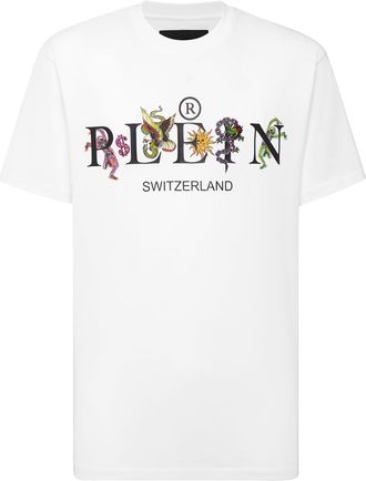 Philipp Plein Jersey T-shirt Round Neck SS Tattoo