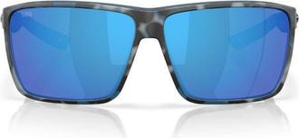 Costa Rincon II 64mm Sunglasses in Deep Water Camo /Blue 580G at Nordstrom