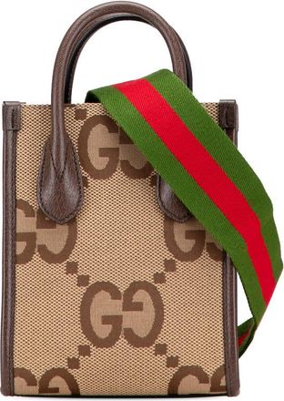 Gucci Pre-owned Gucci Mini Jumbo GG Canvas Web Satchel Ladies 699406 498879