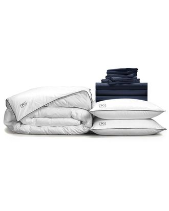 Pillow Guy Luxe Soft & Smooth 100% Tencel, White Down Perfect Bedding Bundle