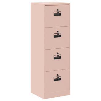 vidaXL Mueble Archivador Con Caj&oacute;n Geom&eacute;trico Rosa 44 X 50 X 106.5 Cm Vidaxl
