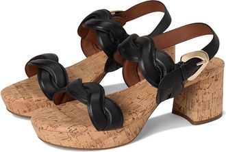 Aerosoles Camea Womens Wedge Shoes Black Leather Withraffia Heel : 9.5 W, Faux Leather