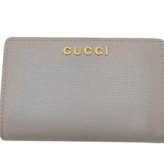 Gucci Gray Leather Wallet (Bi-Fold) (Pre-Owned)
