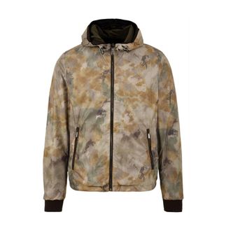 Moorer Omkeerbare hoodie met gebreide manchetten - Heren - Zomerjassen - Veelkleurig - L - Jassen