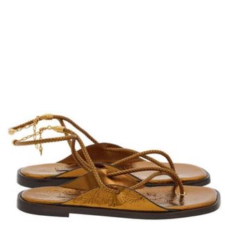 Ferragamo Riace Strappy Flat Sandals, Size 11 B