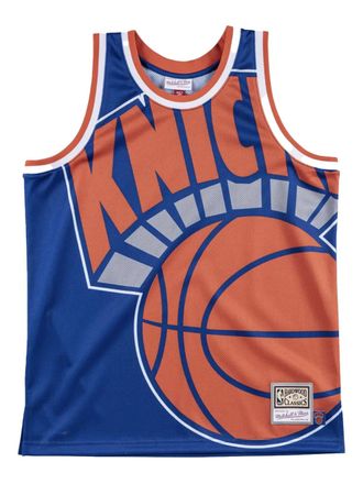 Mitchell & Ness NBA New York Knicks Big Face tanktop - Zwart