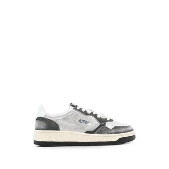 Autry Medalist Metallic-effect Sneakers