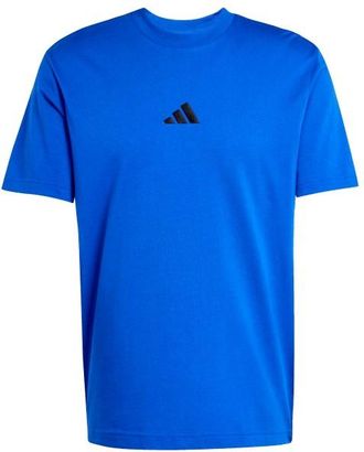 adidas Essentials Small Logo Single Jersey Tee T-Shirt für Herren | blau