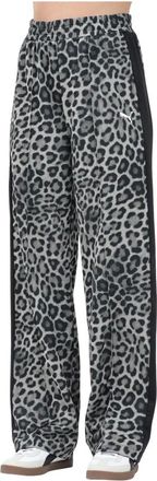 Puma Puma, Broeken, Dames, Veelkleurig, S, Sportieve broek met luipaardprint