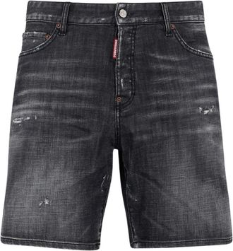 Dsquared2 Black Cotton Shorts