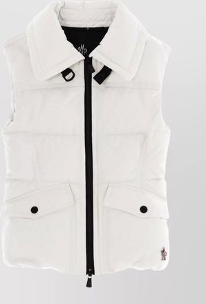 Moncler hallaine high collar sleeveless padded jacket