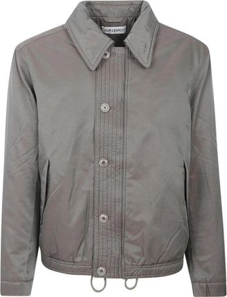 Our Legacy Auto Jacket - Heren - Bomber jackets - Grijs - L - Katoen - Jassen